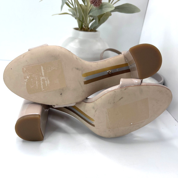 Sam Edelman Yaro Ankle Strap Block Heel Sandal Buckle Beige Women's 9 M - Picture 8 of 10